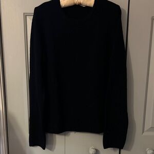 J Crew Women’s  Black Cashmere Crewneck Sweater